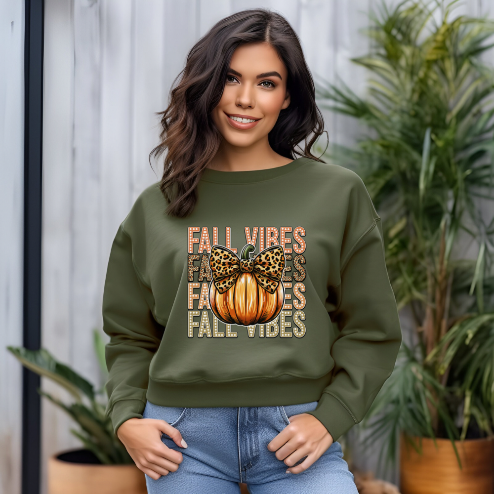 Fall Vibes Sweatshirt, Pumpkin Sweatshirt, Fall Season, Cozy Sweatshirt